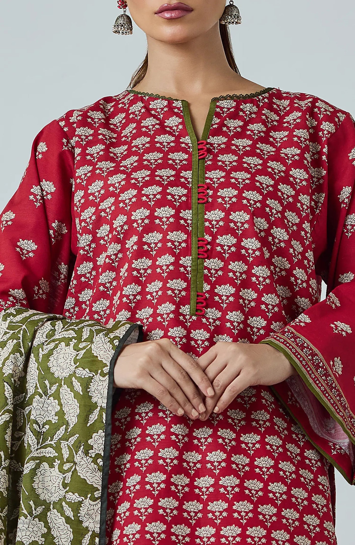 3 PIECE | PRINTED KHADDAR | OTL-25-424