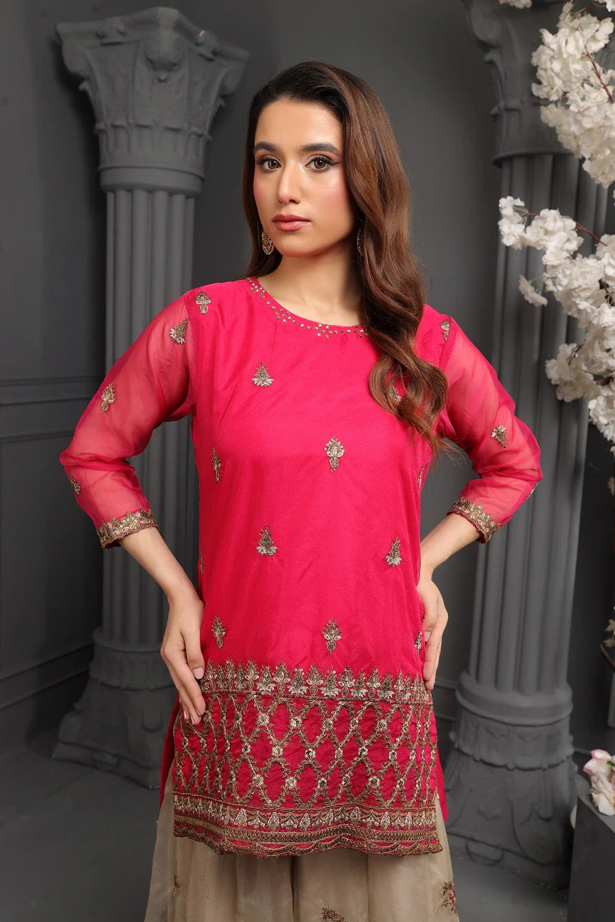 NF-6188 Organza Embroidered Shirt & Gharara