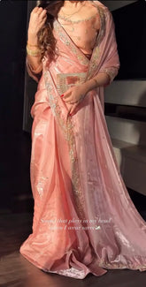 Blush Pink Sari | INDIAN Sari