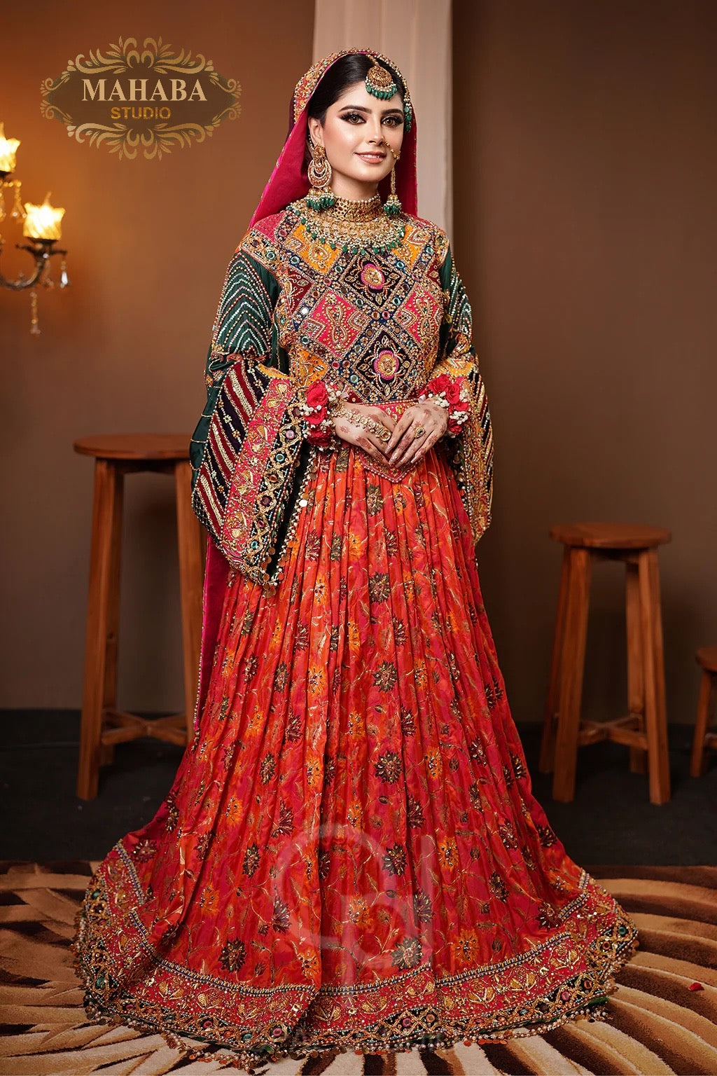 Bridal Afghani Frock Traditional Elegance for Special Occasions XL Bridal Afghani Frock Traditional Elegance for Special Occasions XL