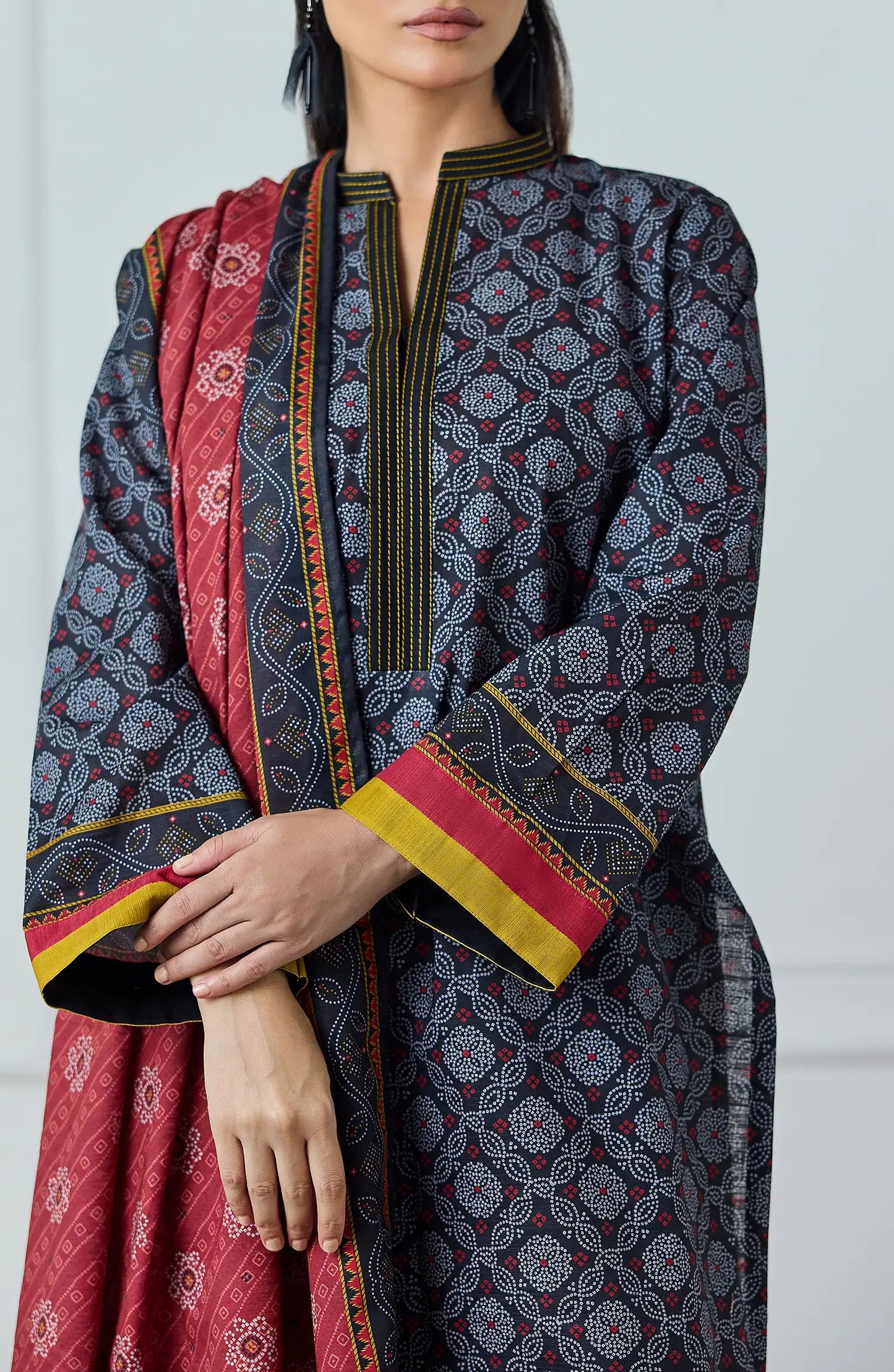 3 PIECE | PRINTED KHADDAR | OTL-25-42