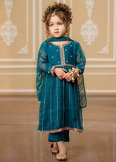 3 Piece Chiffon Embroidered Suit