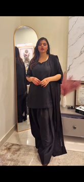 Farshi Shalwar Set Black