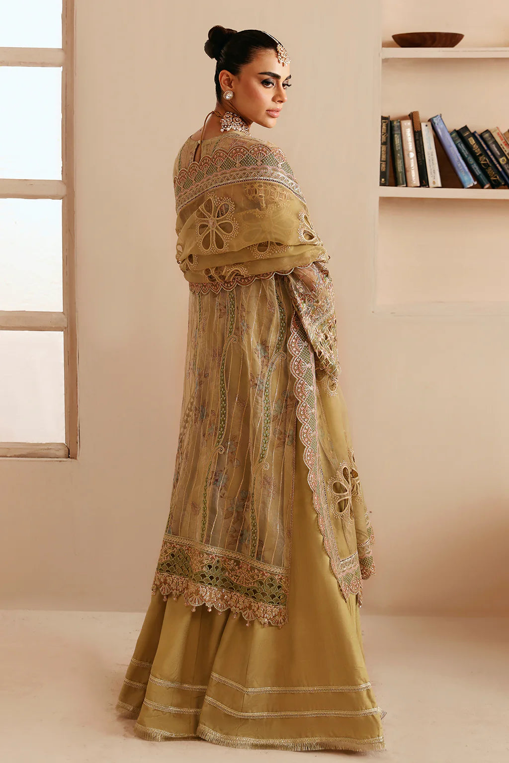 E-205 Party Wear Organza Ensemble