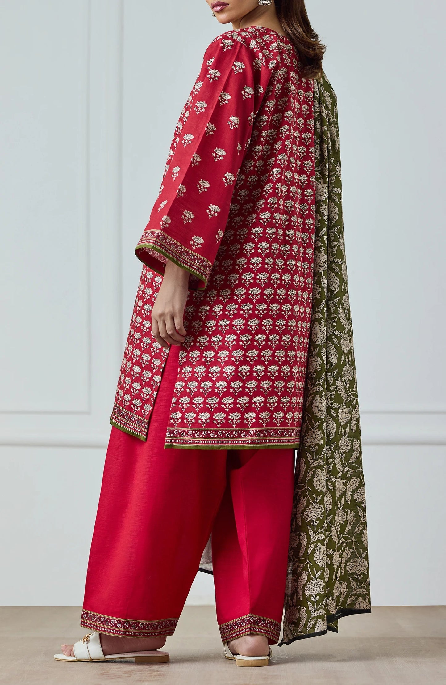 3 PIECE | PRINTED KHADDAR | OTL-25-424