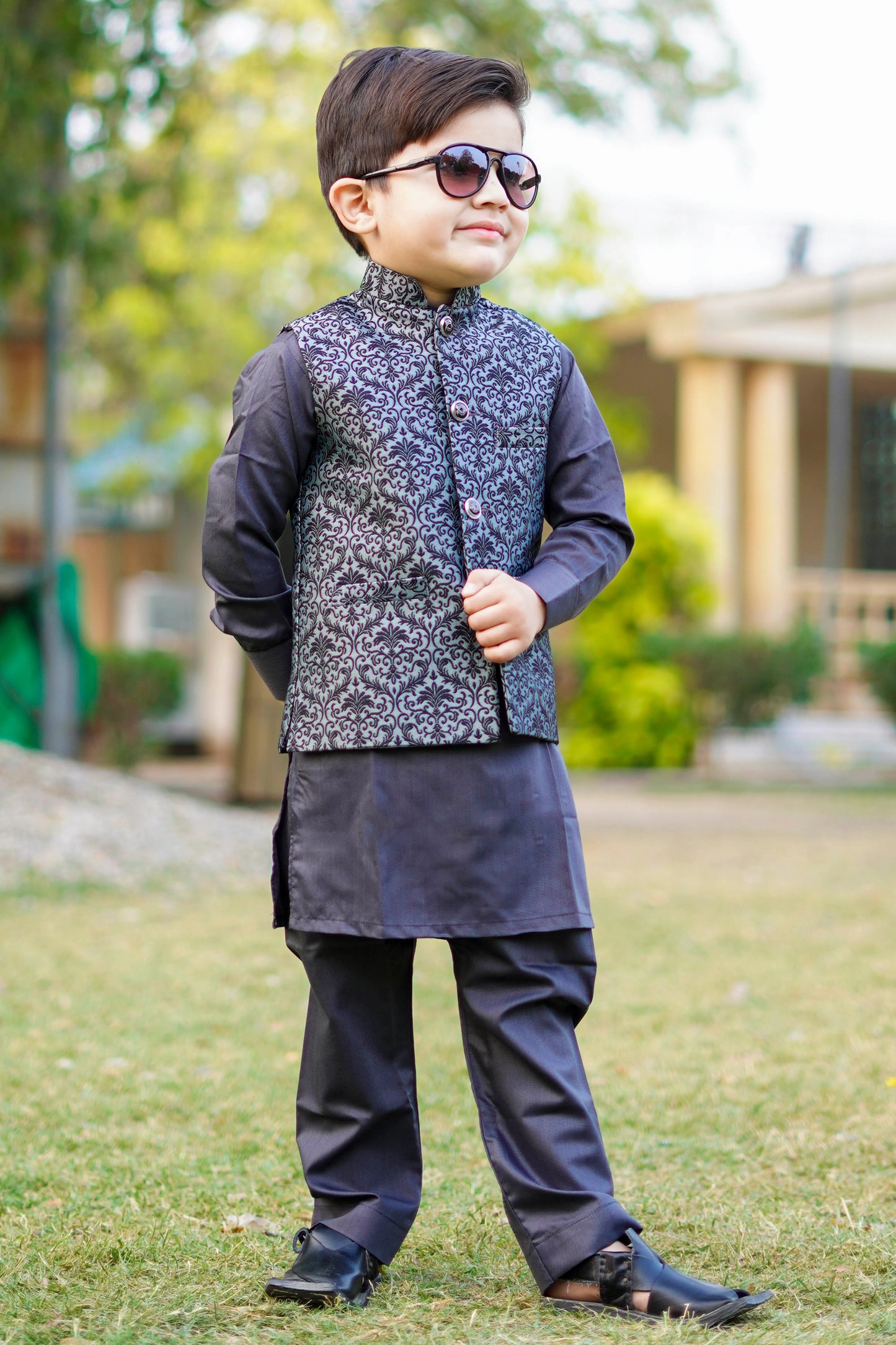 Grey Waistcoat Suit - WKS 018