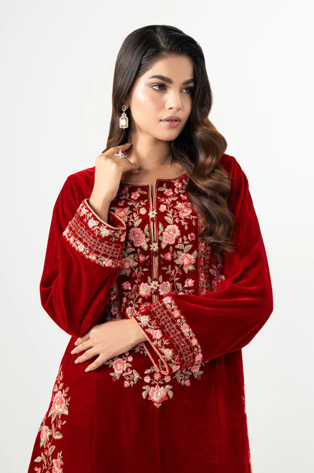 EMBROIDERED SHIRT BOTTOM SUIT