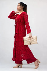 MSP-005-Sinaaya | Red Cape Suit - 3 Piece