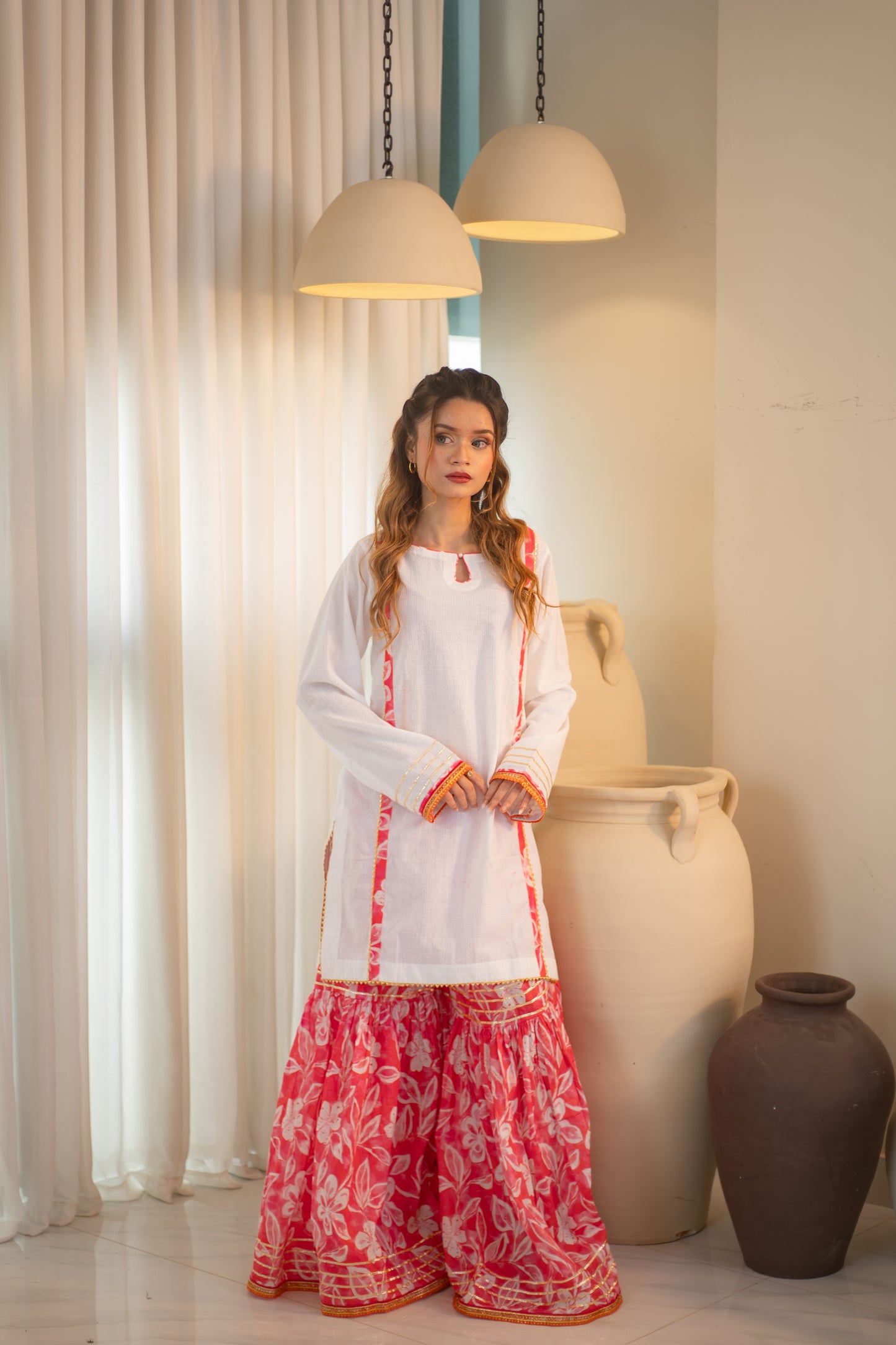 MSP-102 Printed Gharara with Shirt 2 Piece