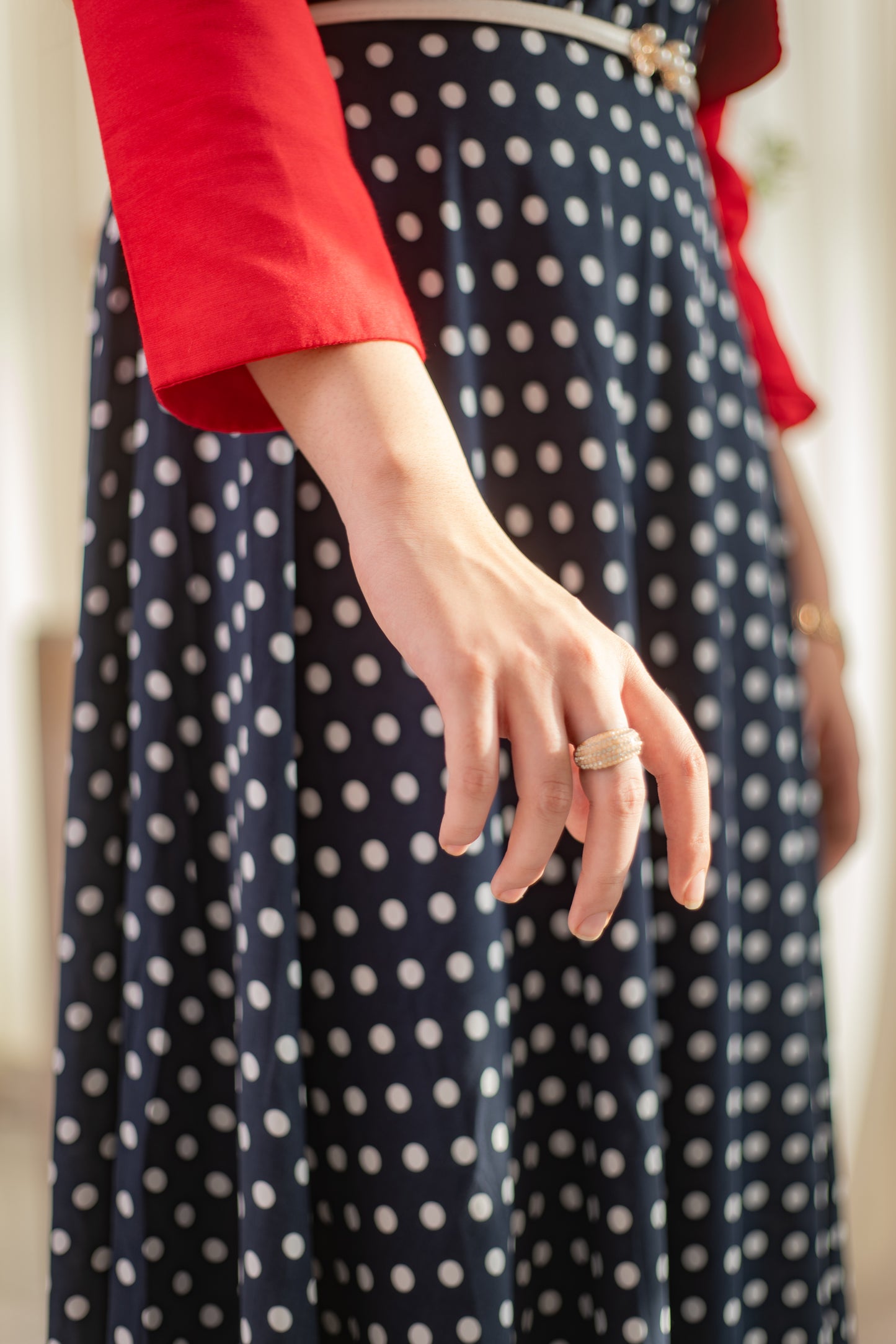 MSP-103 Polka Dot frock with Jacket