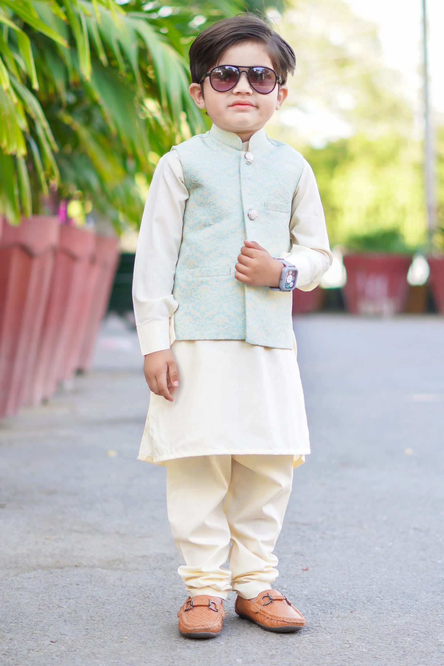 Sea Green Waistcoat Suit EW20