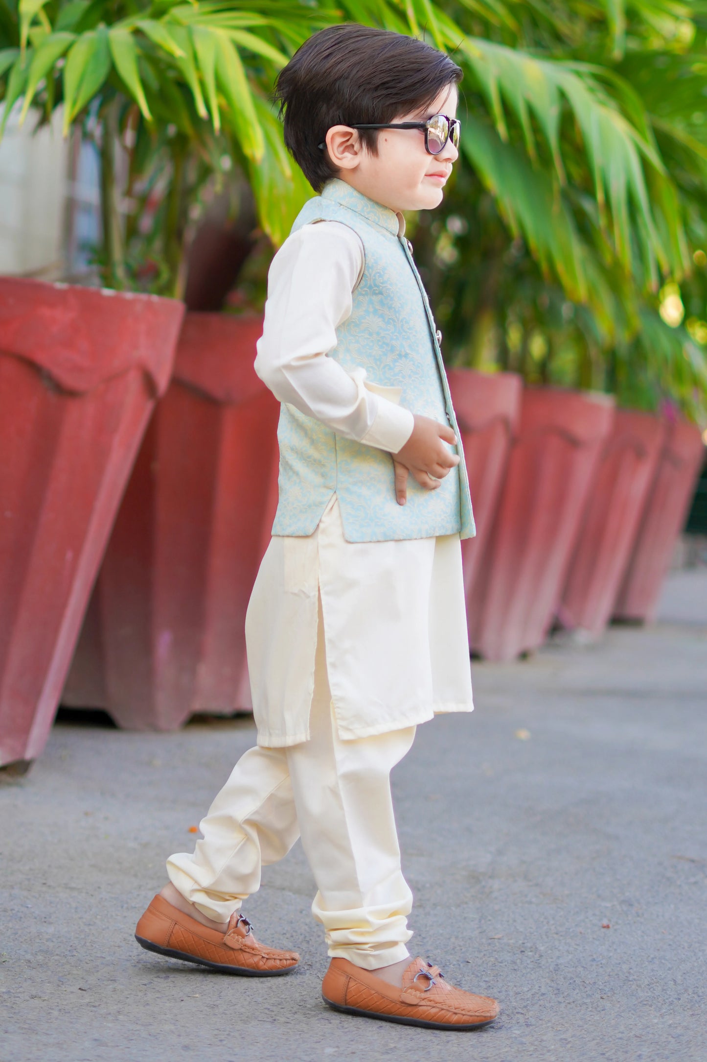 Sea Green Waistcoat Suit EW20