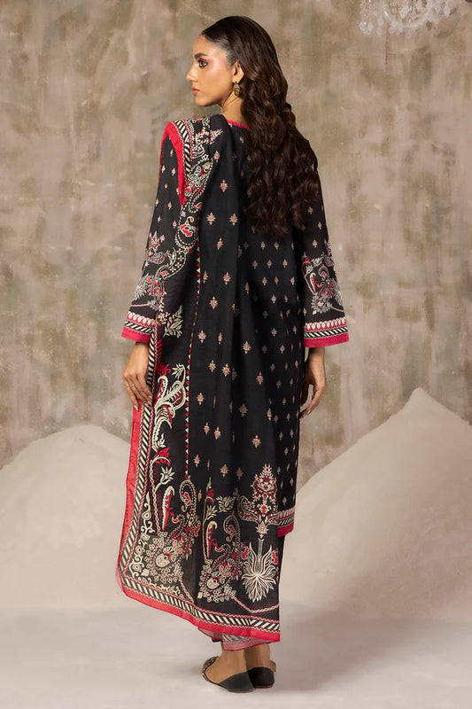 Embroidered Kurta Dupatta Trouser - 3018
