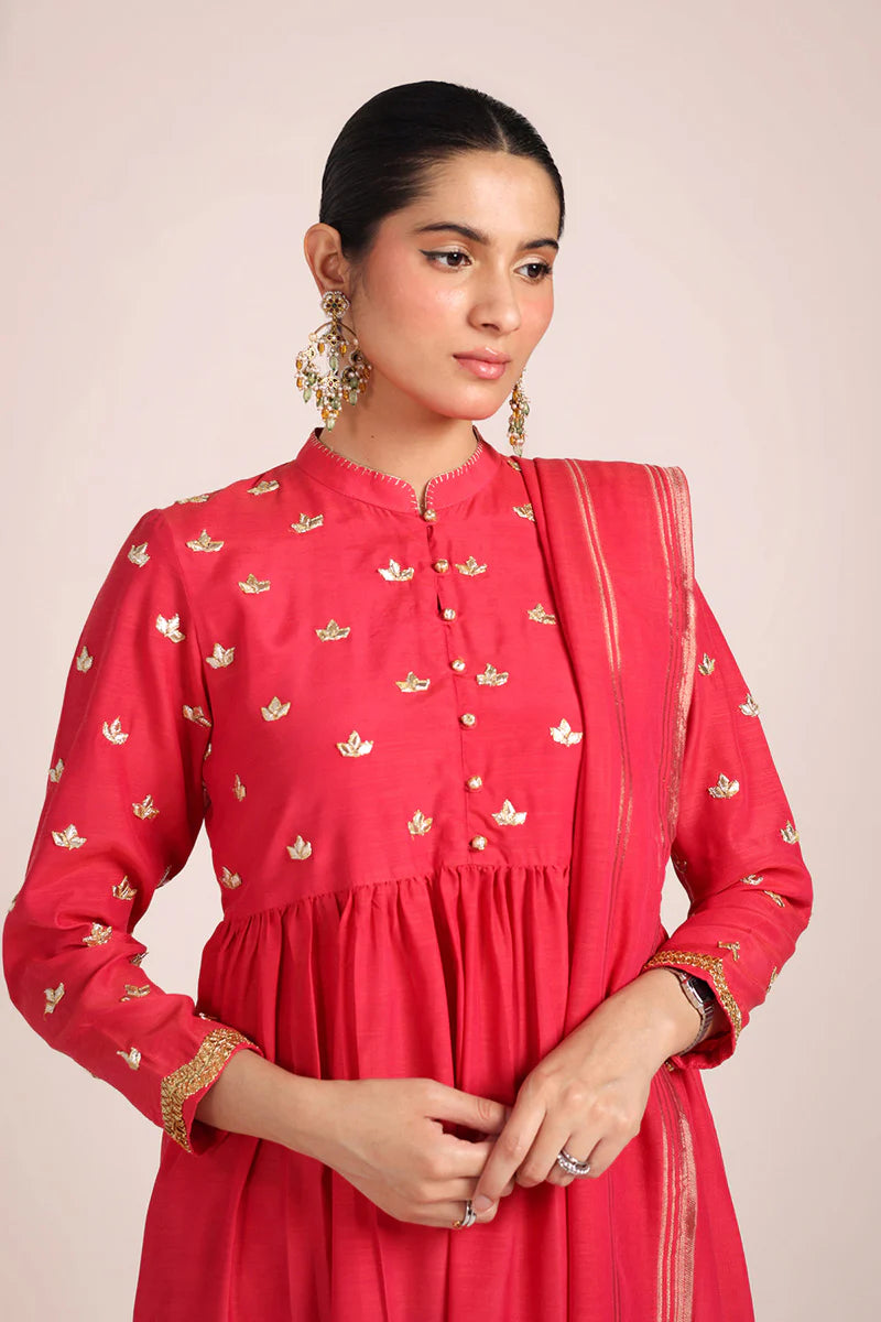 ZAREEN GOTA GRACE SUIT - Coral