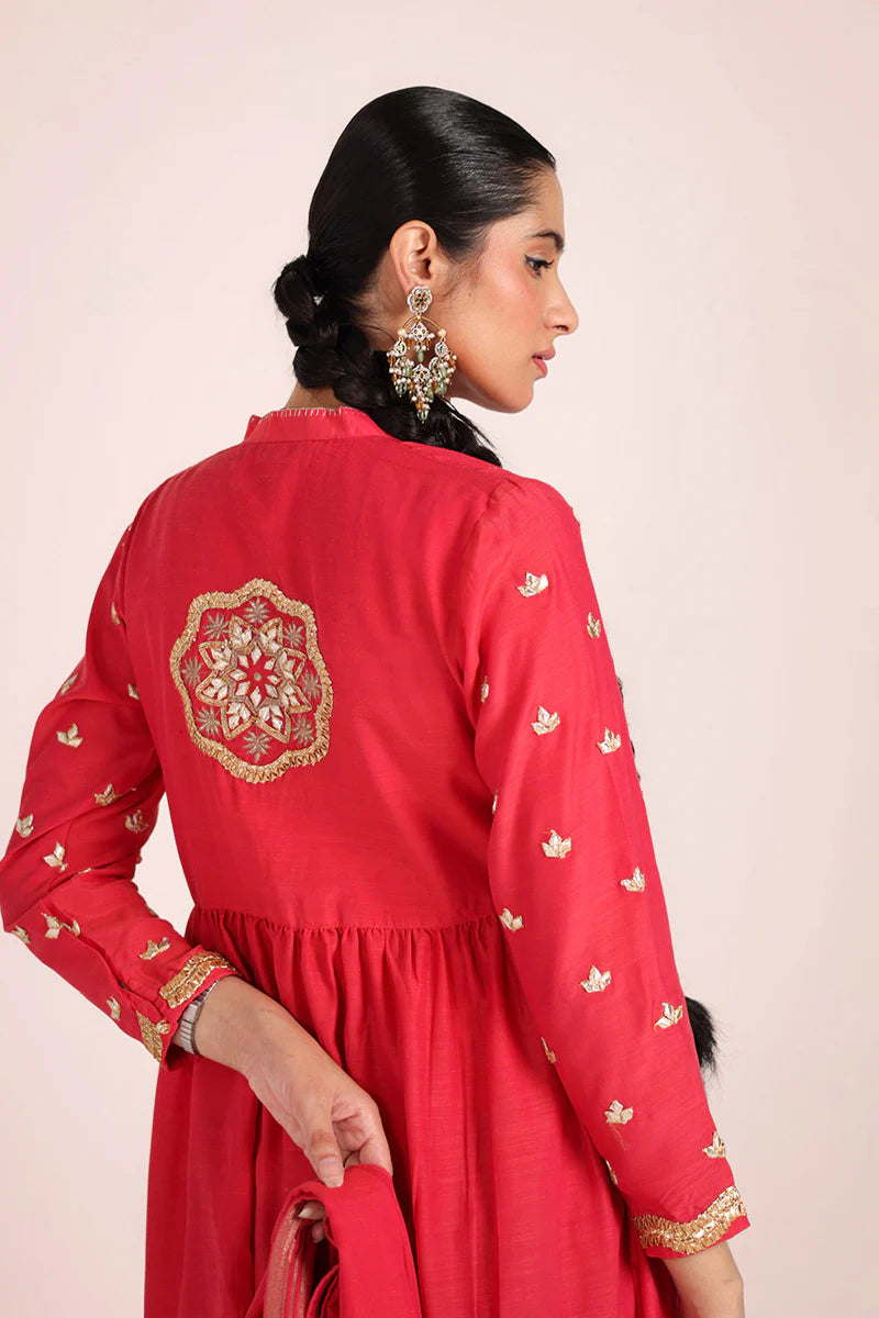 ZAREEN GOTA GRACE SUIT - Coral