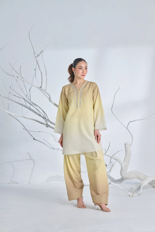 Butter Yellow Obre -2Pc