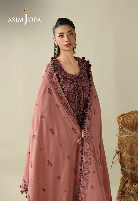 AJULK-06 Embroidered Rod stitched 3 Pcs