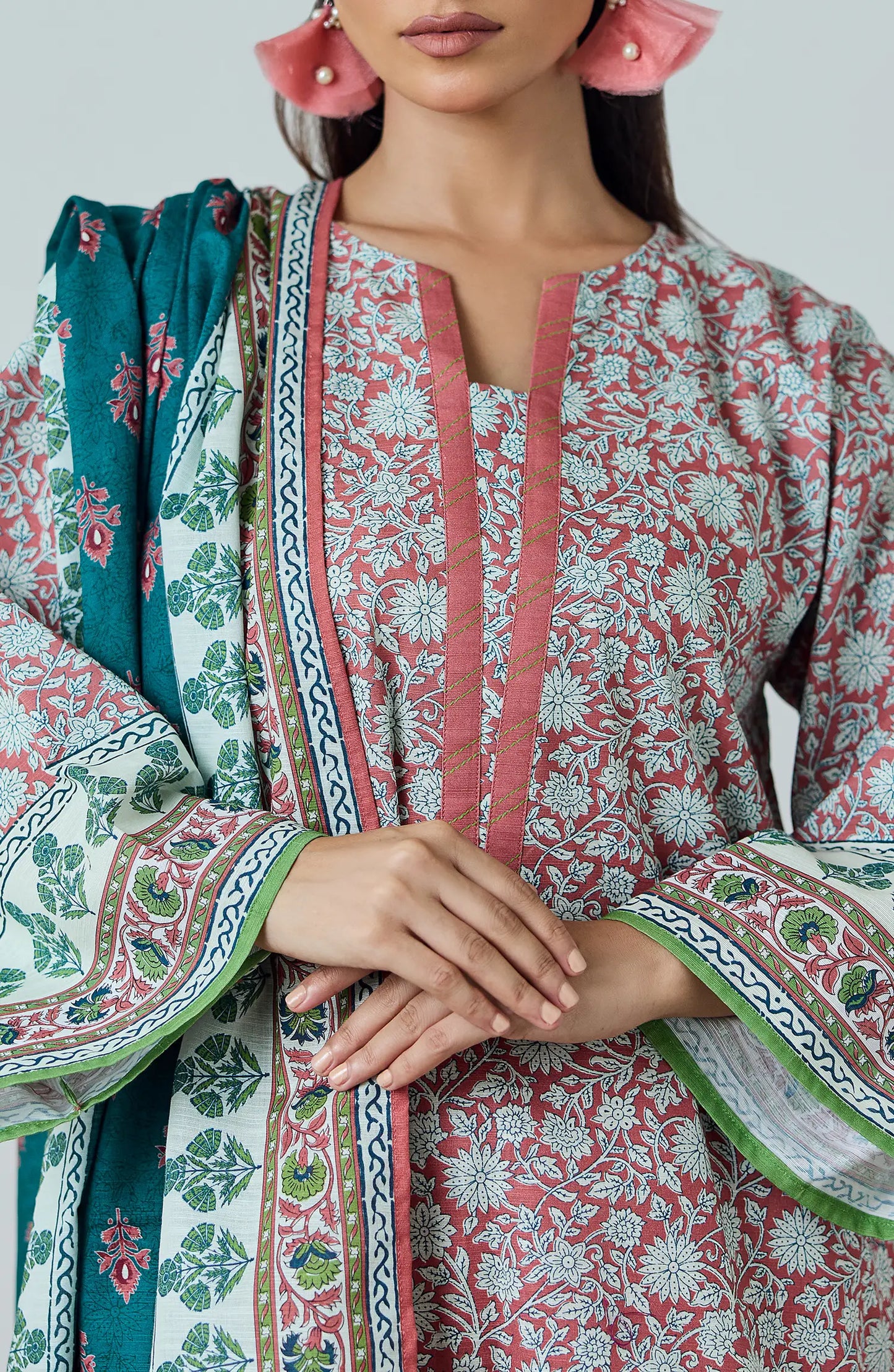 3 PIECE | PRINTED KHADDAR | OTL-25-432