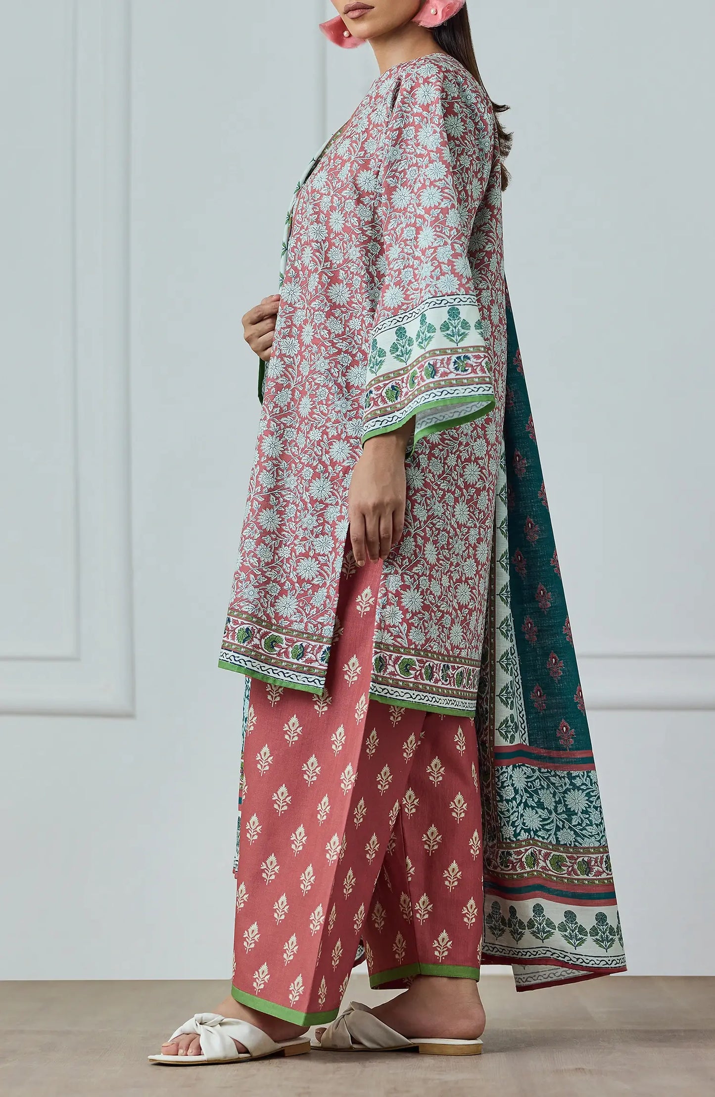 3 PIECE | PRINTED KHADDAR | OTL-25-432