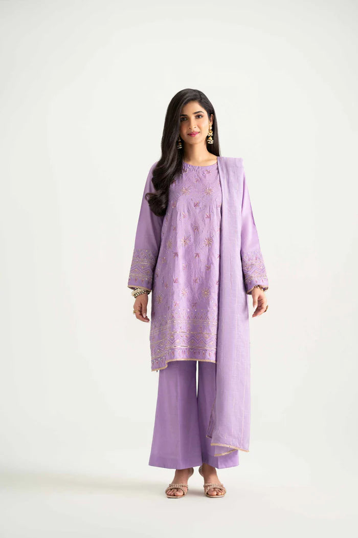 3 Piece - Embroidered Suit - PMD25-18 M