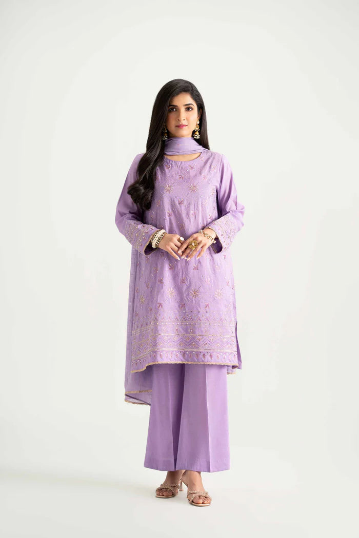 3 Piece - Embroidered Suit - PMD25-18 M