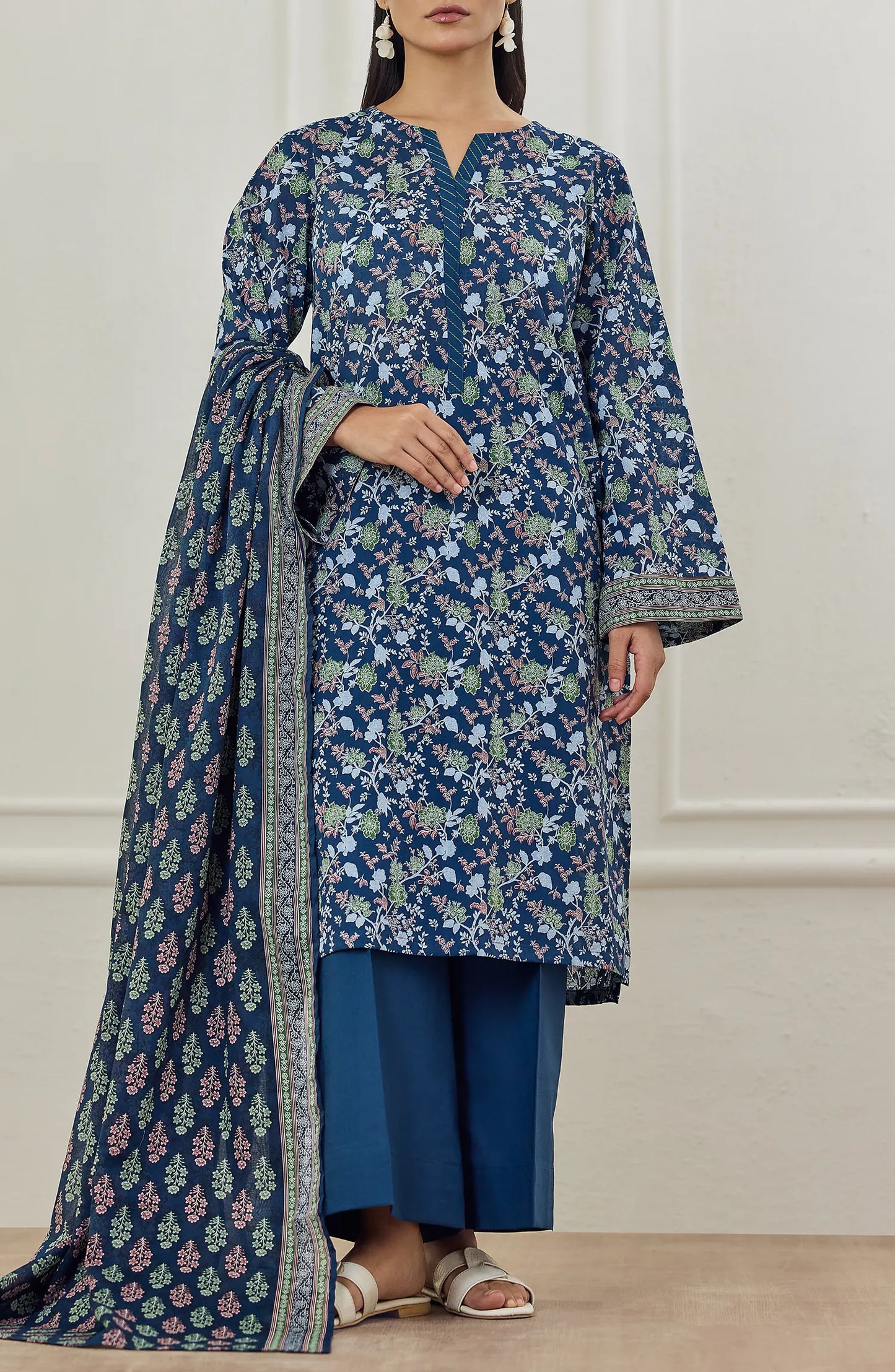 3 PIECE | PRINTED LAWN | OTL-25-505