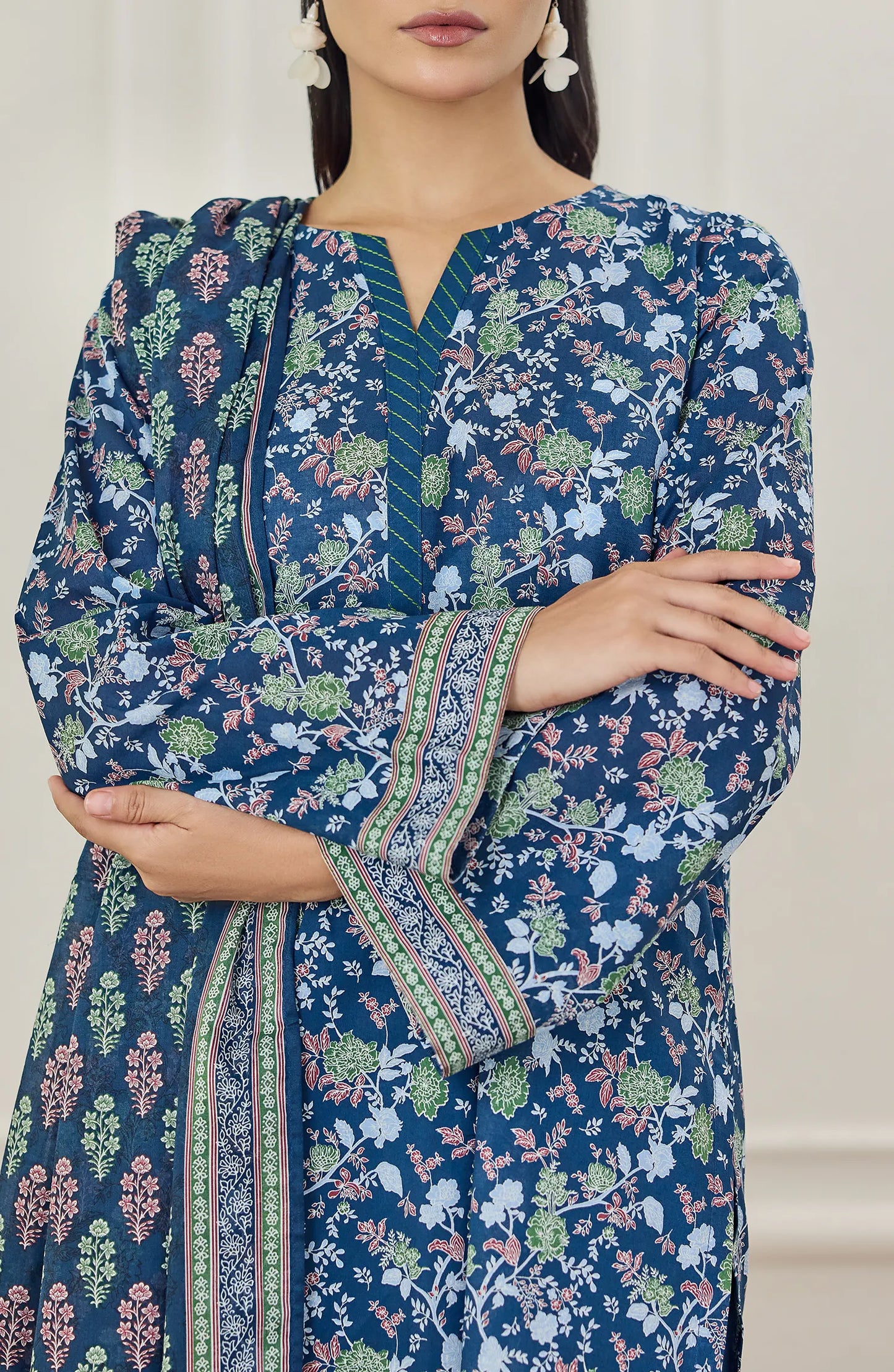 3 PIECE | PRINTED LAWN | OTL-25-505