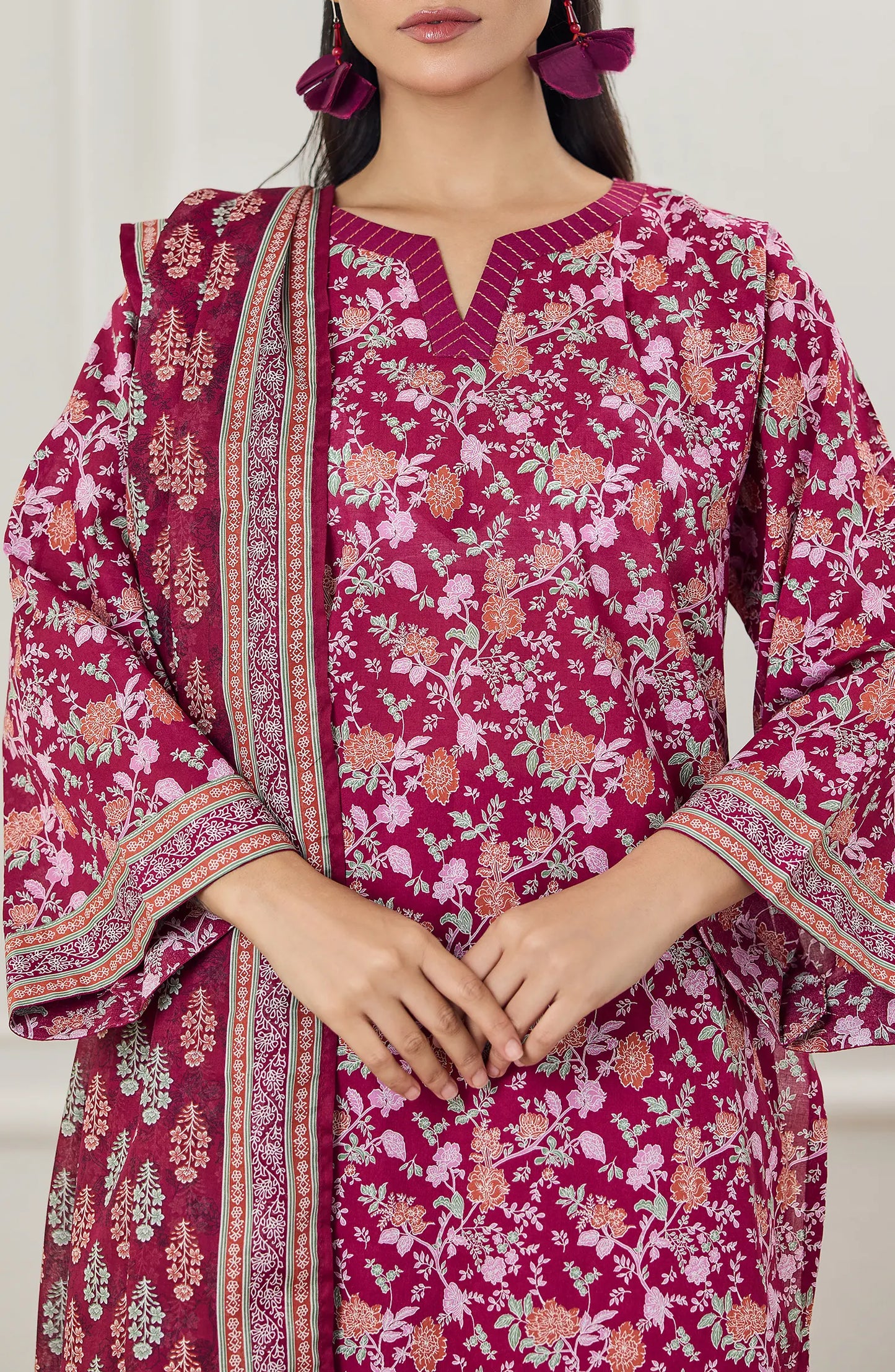 3 PIECE | PRINTED LAWN | OTL-25-504