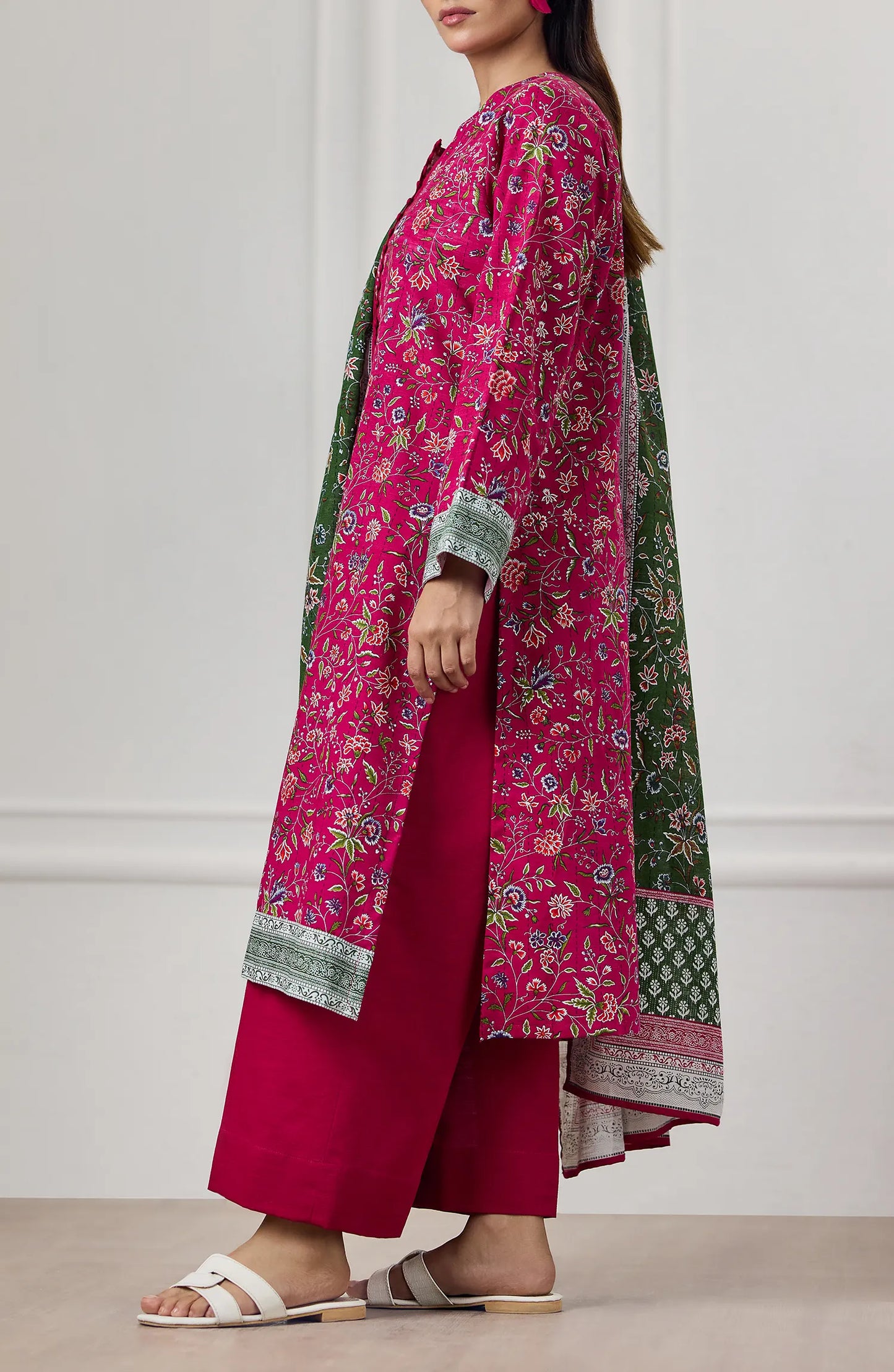 3 PIECE | PRINTED KHADDAR | OTL-25-454