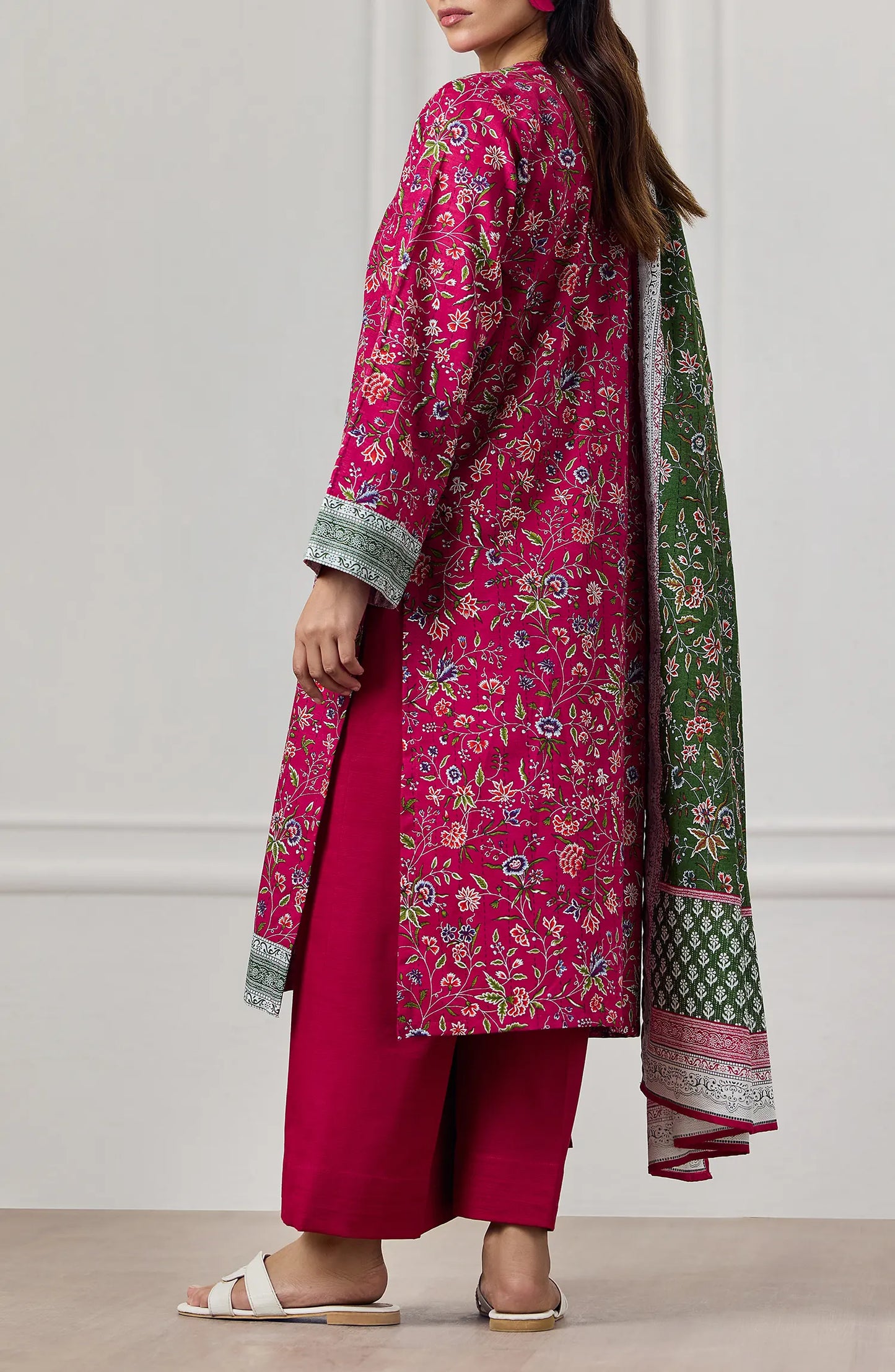 3 PIECE | PRINTED KHADDAR | OTL-25-454