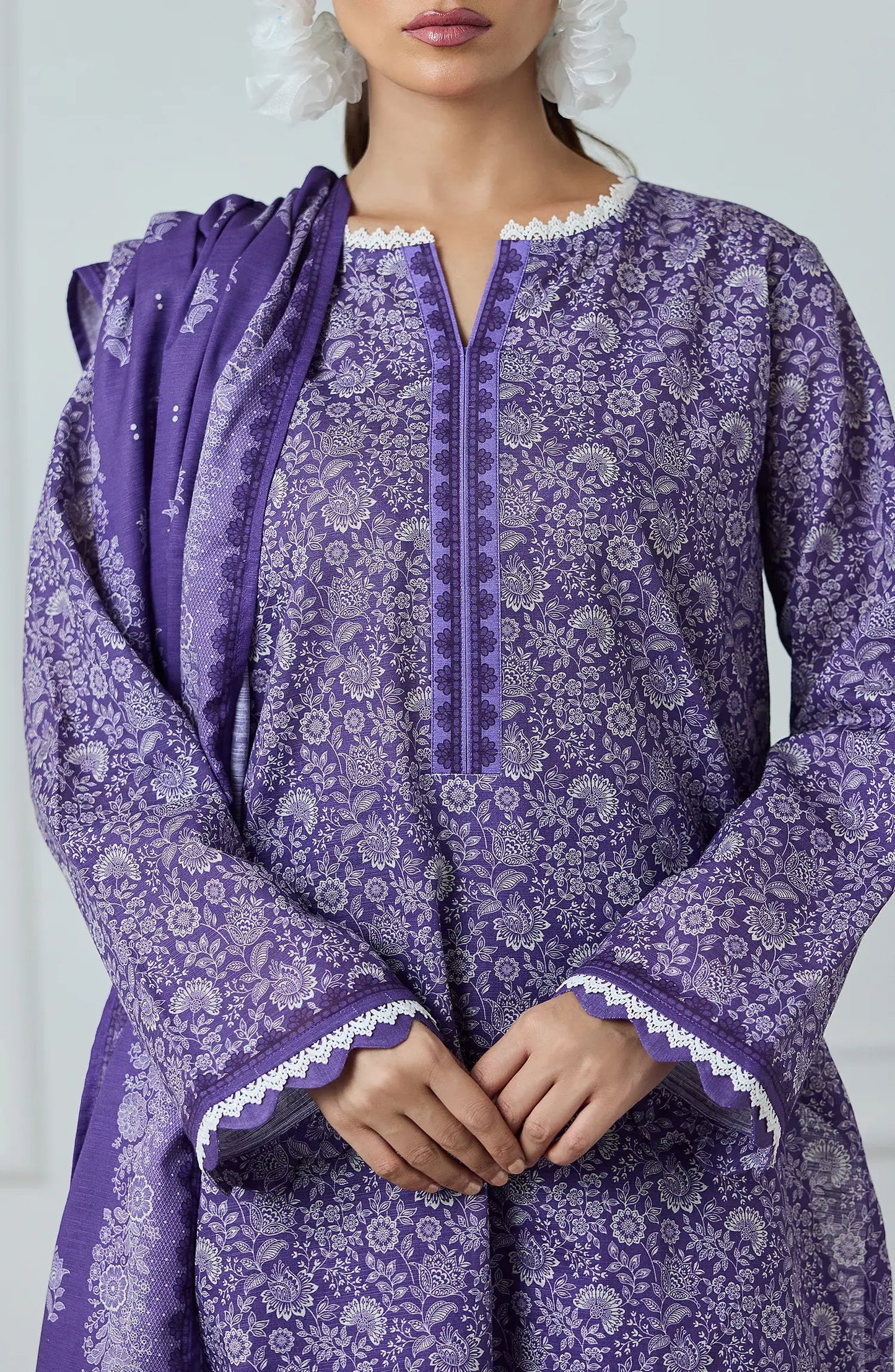 3 PIECE | PRINTED KHADDAR | OTL-25-423