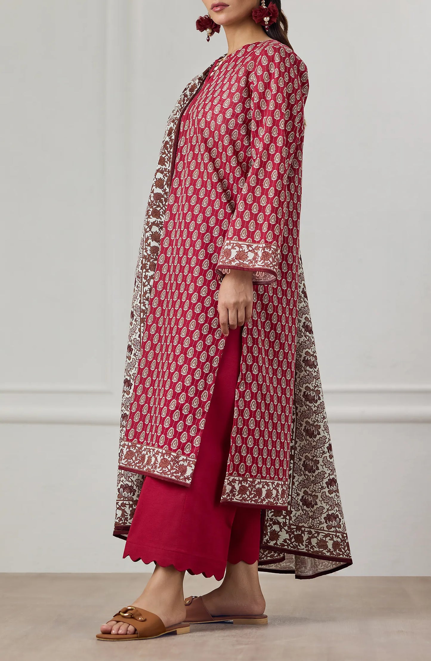 3 PIECE | PRINTED KHADDAR | OTL-25-417