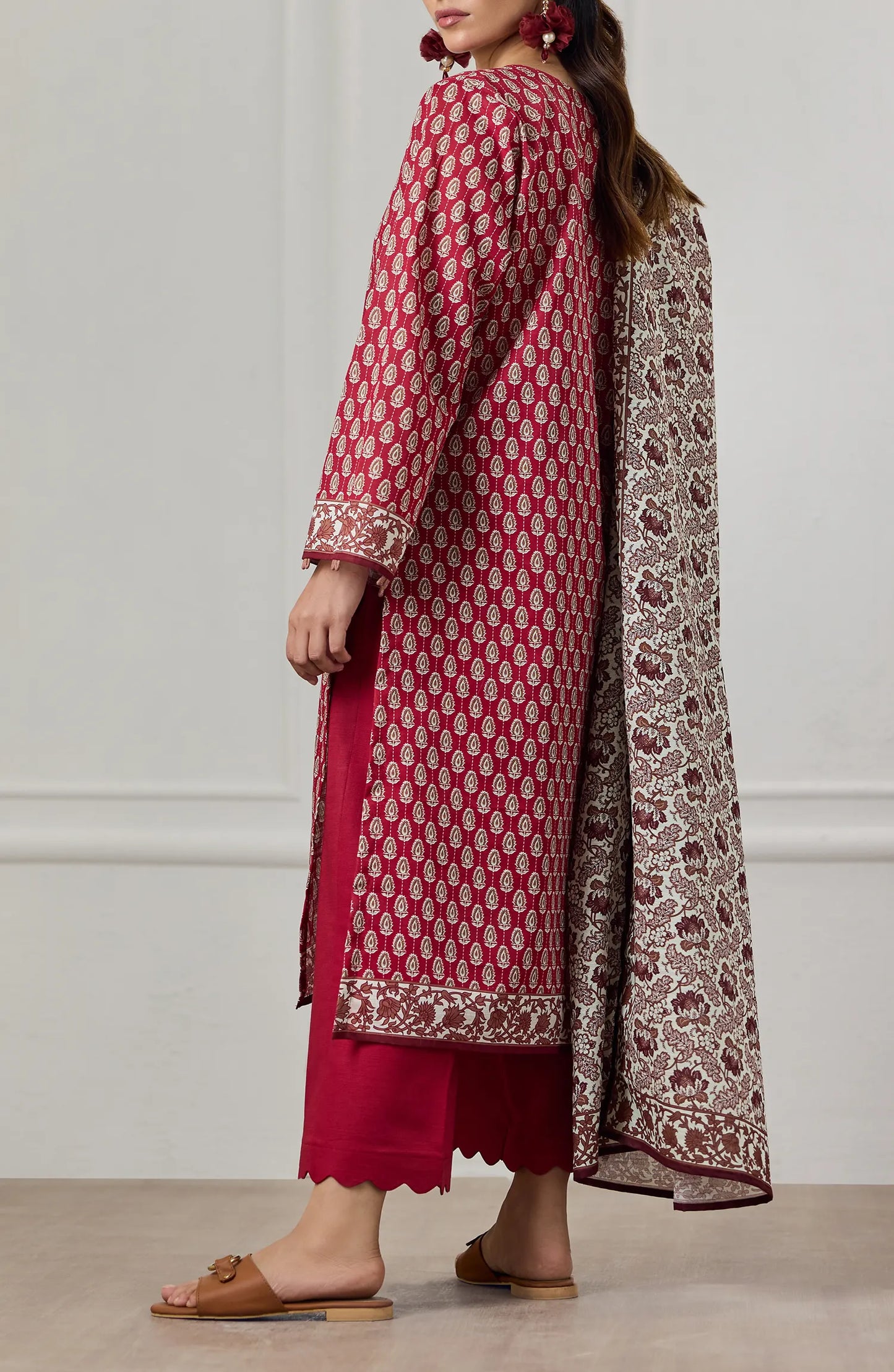 3 PIECE | PRINTED KHADDAR | OTL-25-417