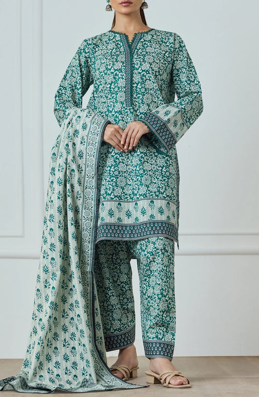 3 PIECE | PRINTED KHADDAR | OTL-25-425