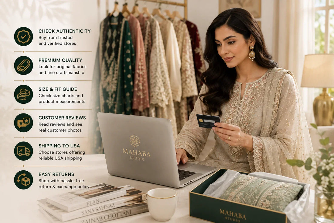 How to Buy Authentic Pakistani Designer Dresses Online in the USA (2026 Guide)