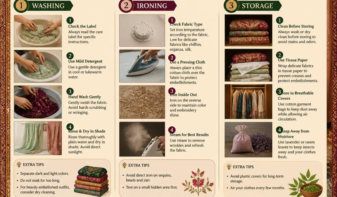 How to Care for Pakistani Dresses