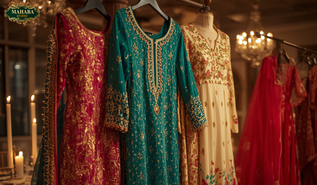 Pakistani dresses for dinner parties and evening events in the USA