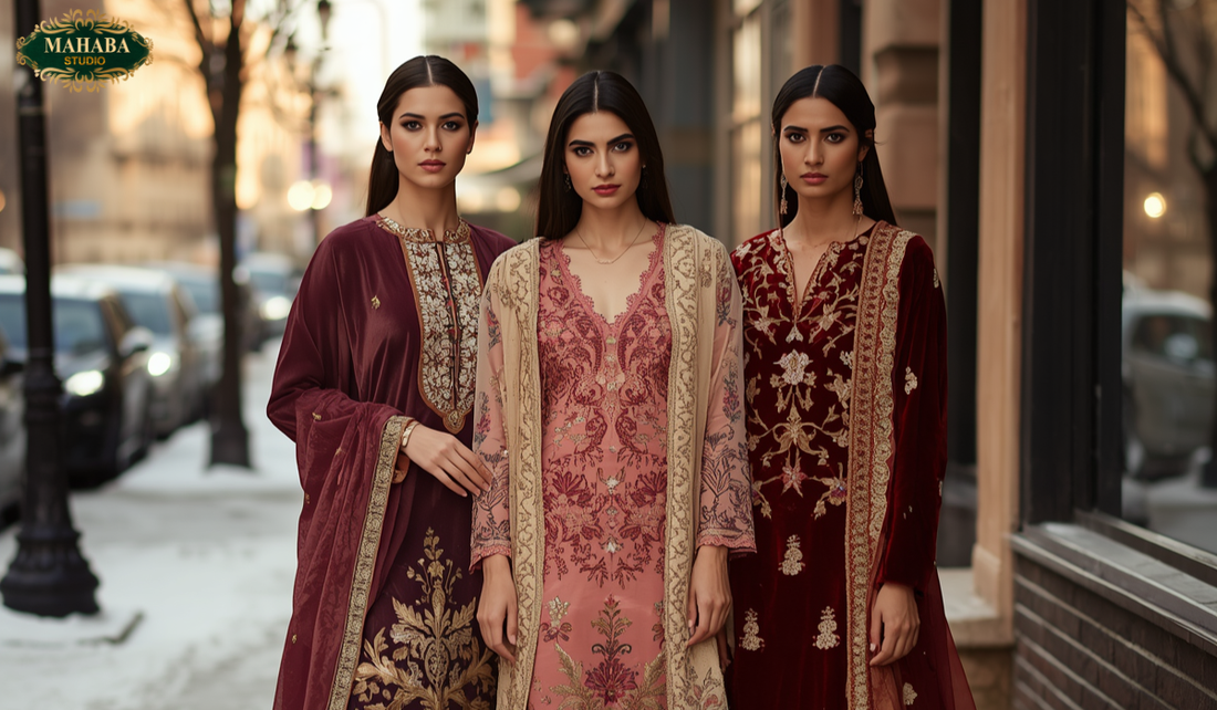 Pakistani Winter Dresses in the USA: Fabrics, Styles &amp; What to Wear in Cold Weather
