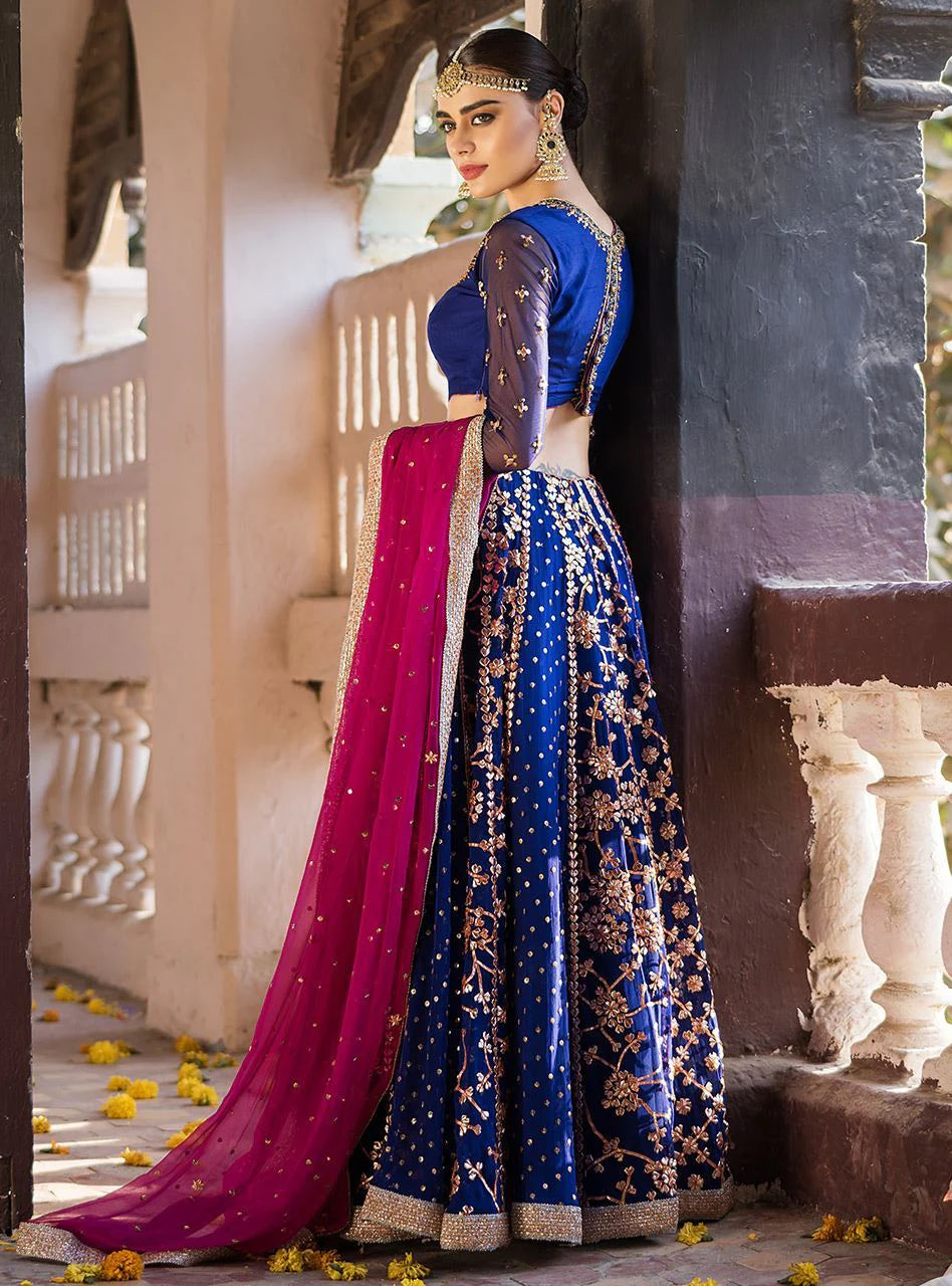 Back View of Lehenga Choli Detailing