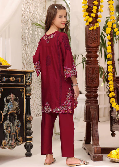 Back View of Bella Girls Kurti with Trouser