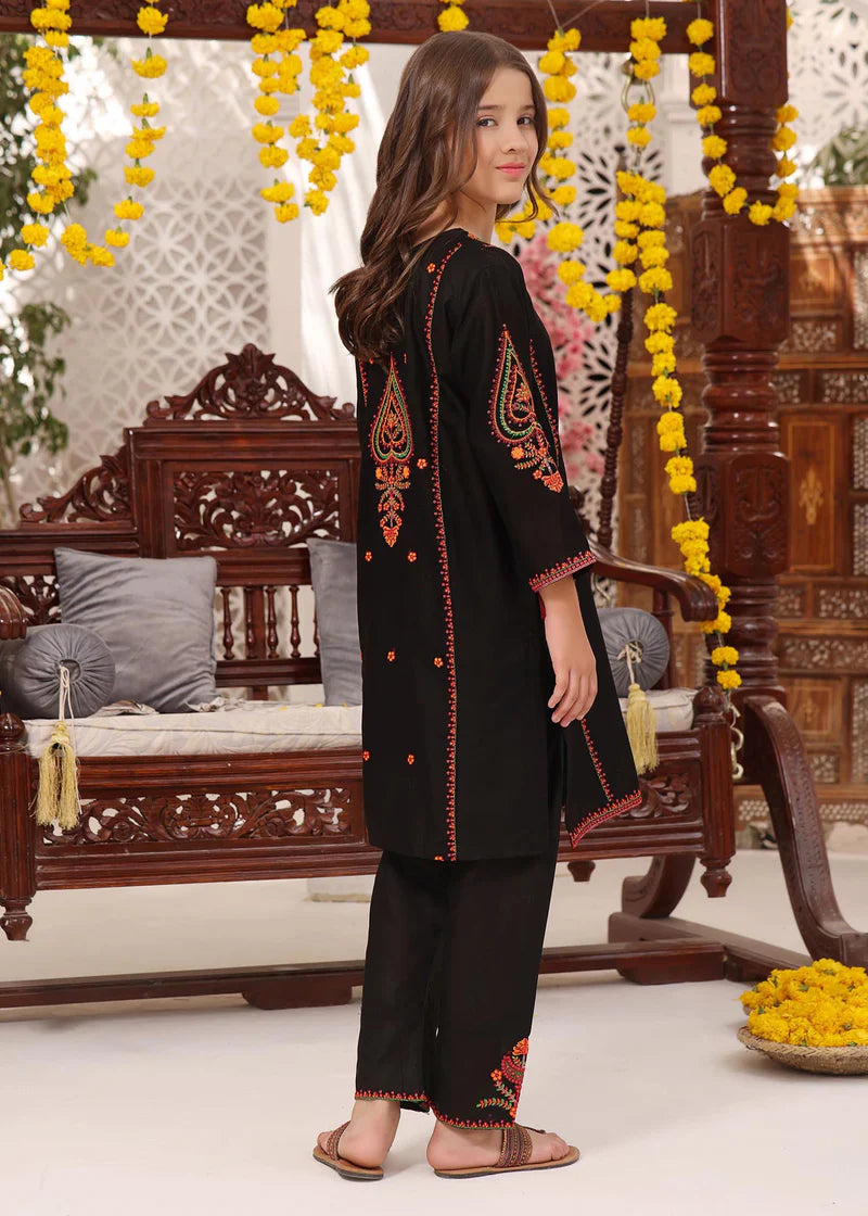 Back view of Coco Eastern Kurta Set for Girls