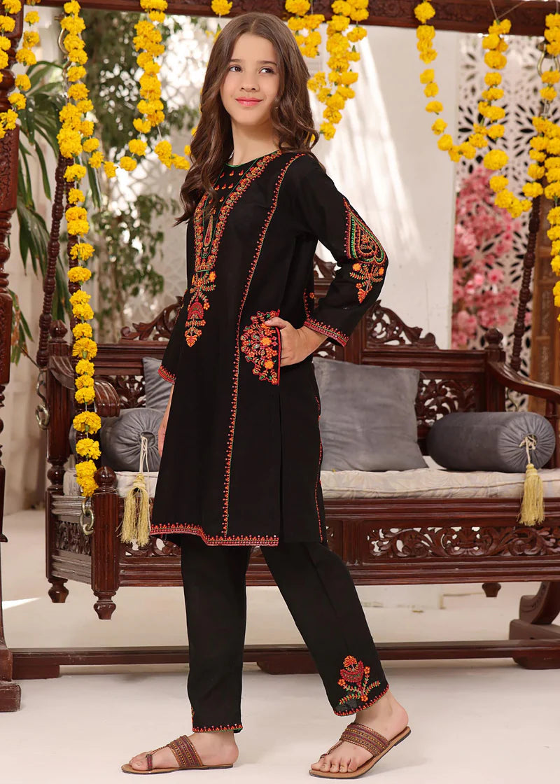 Side view of Coco Eastern Kurta Set for Girls