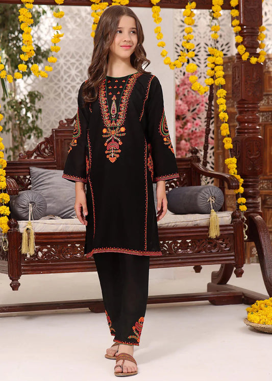 Front view of Coco Eastern Kurta Set for Girls