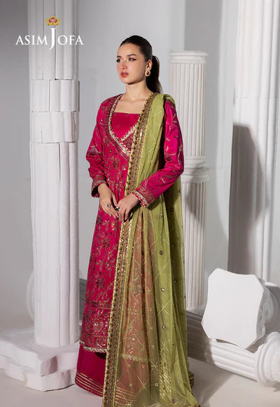 AJIZL-06 EMBROIDERED RAW SILK