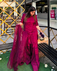 Farshi Shalwar Basic Puff Sleeves