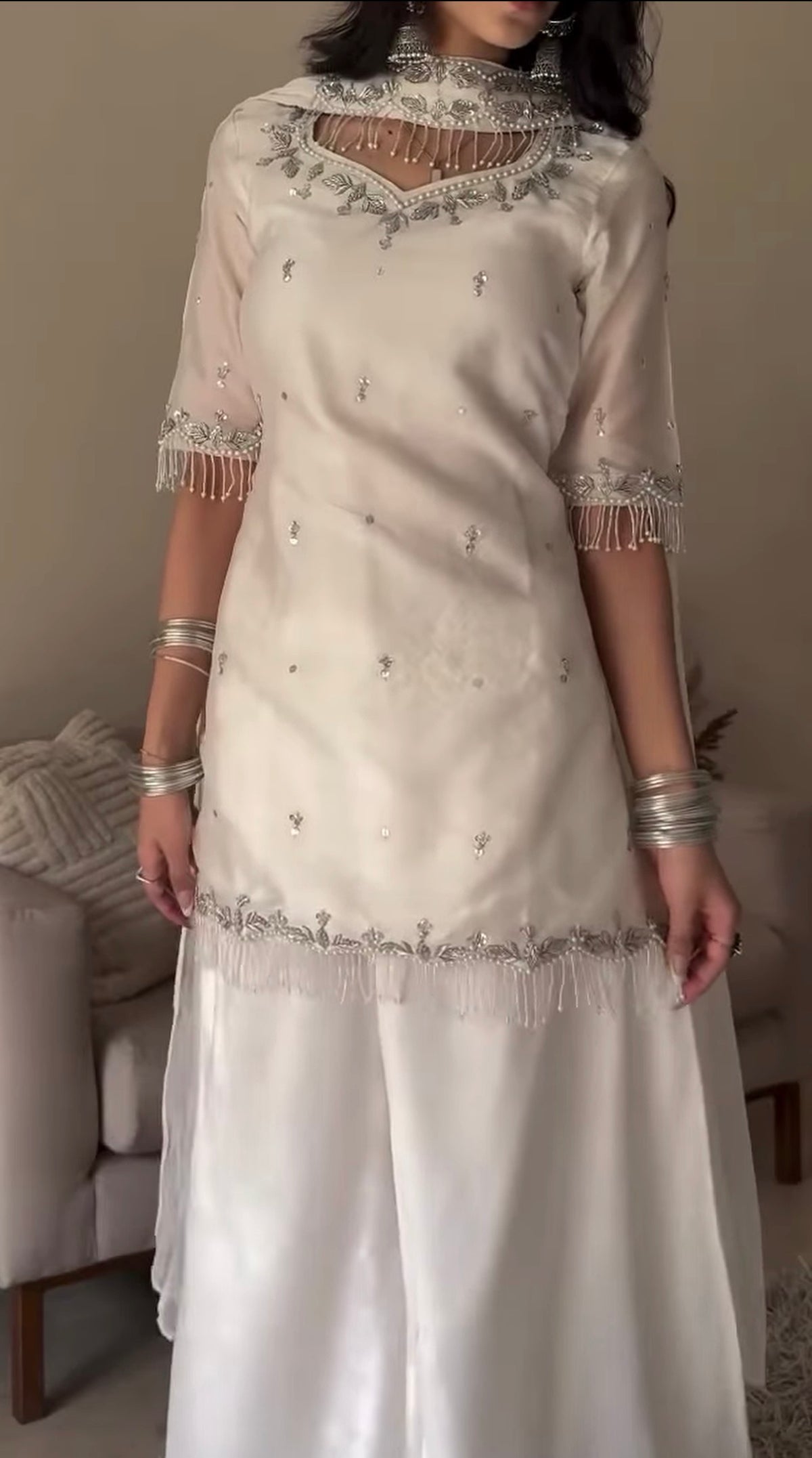 Ivory Grace Embellished 3-Piece Set