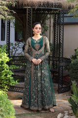 3 Piece NF-3007 Bottle Green Net Stitched Shirt