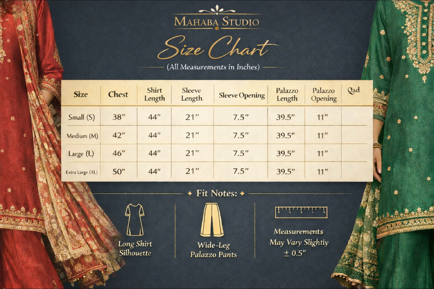 Shamoz Silk Embroidered Off-White Gold Long Shirt Set – 3 Piece | Ready to Ship