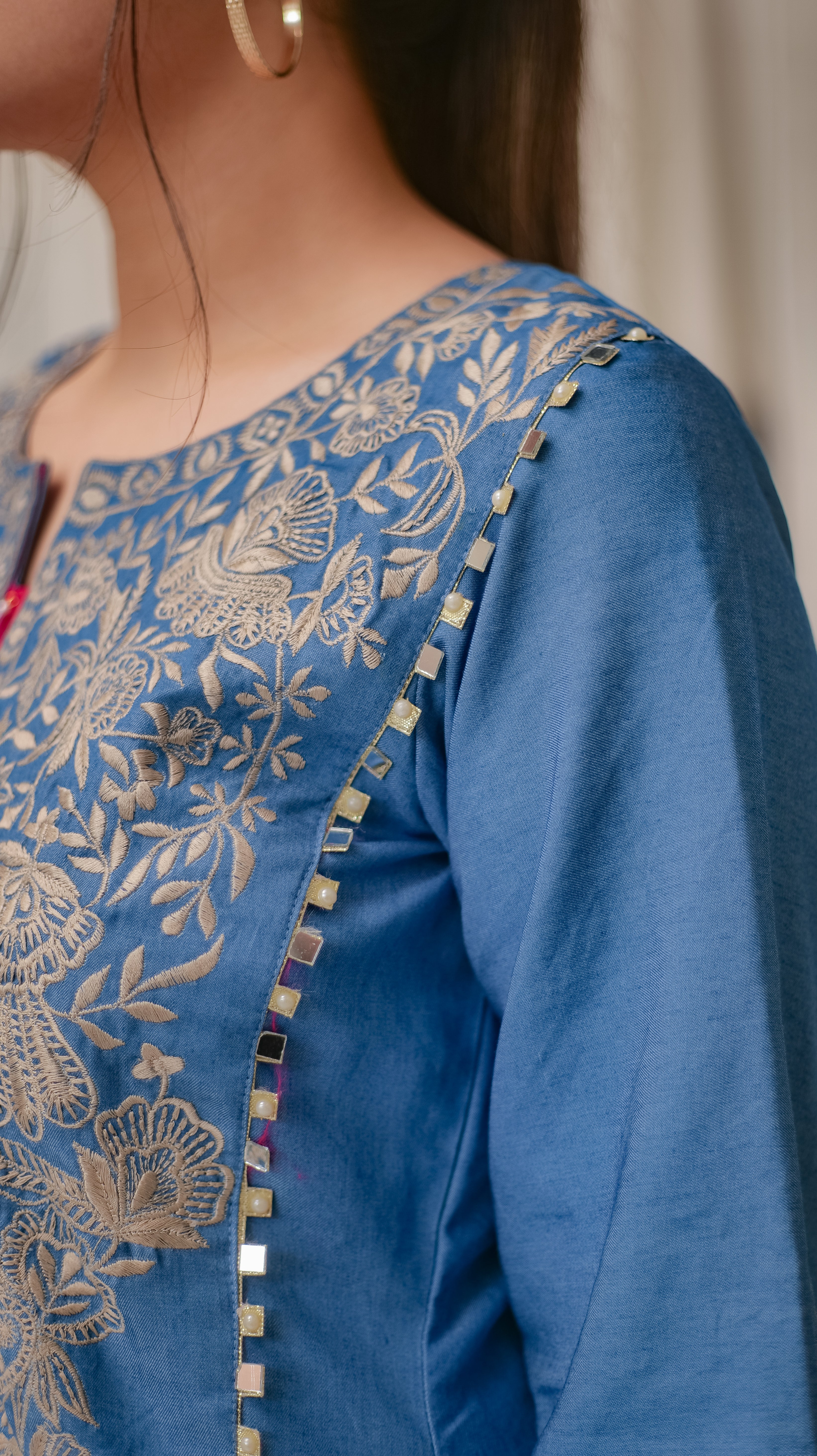 MSP 106 - Jeans Kaftan Shirt (1 Piece)