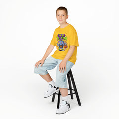 Youth - Kids Tee — 'Little Monster' Halloween Cartoon Shirt
